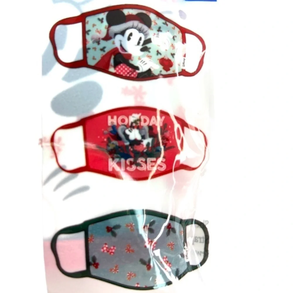 Disney Minnie Mouse Kids Holiday Face Mask 3 PC